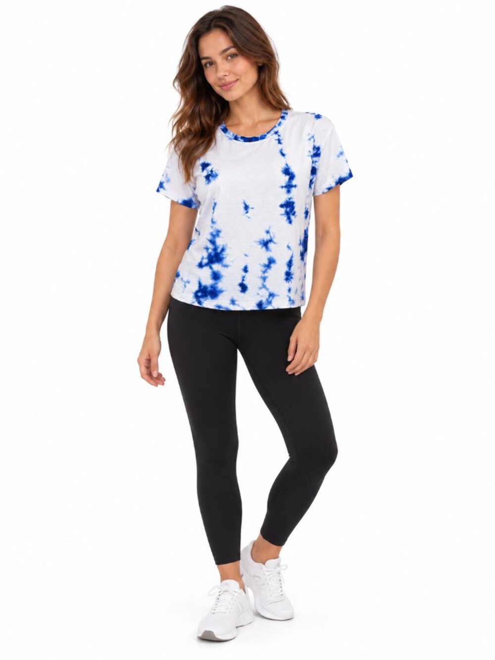 Lululemon Train to Be Short Sleeve *Shibori Regatta Blue / Regatta Blue